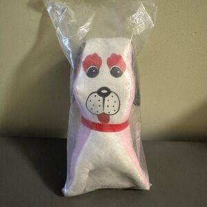 Vintage 1960's Carnival Prize Printed Cloth Dog Puppy Toy Figurine